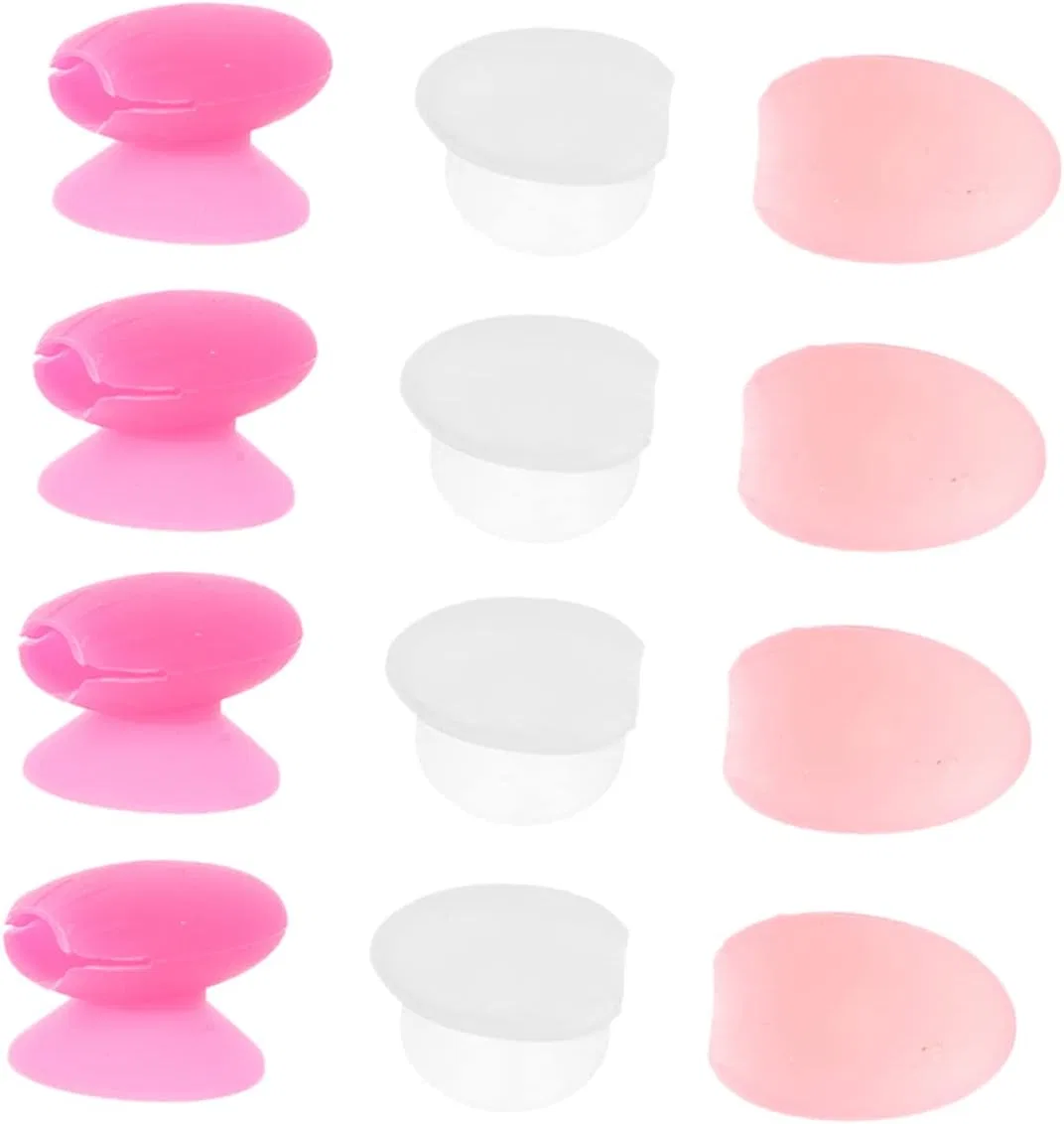 Чехлы для кистей для губ силиконовые Beaupretty 12 шт красный