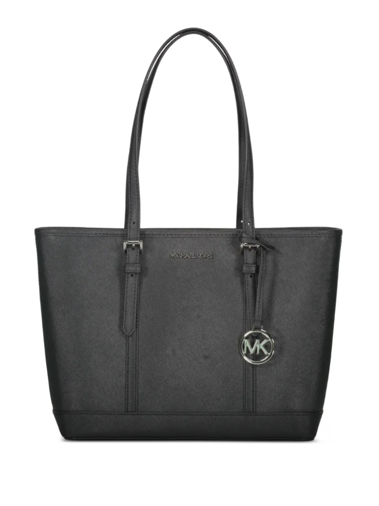 

Кожаная сумка-тоут Michael Kors Jet Set, черный