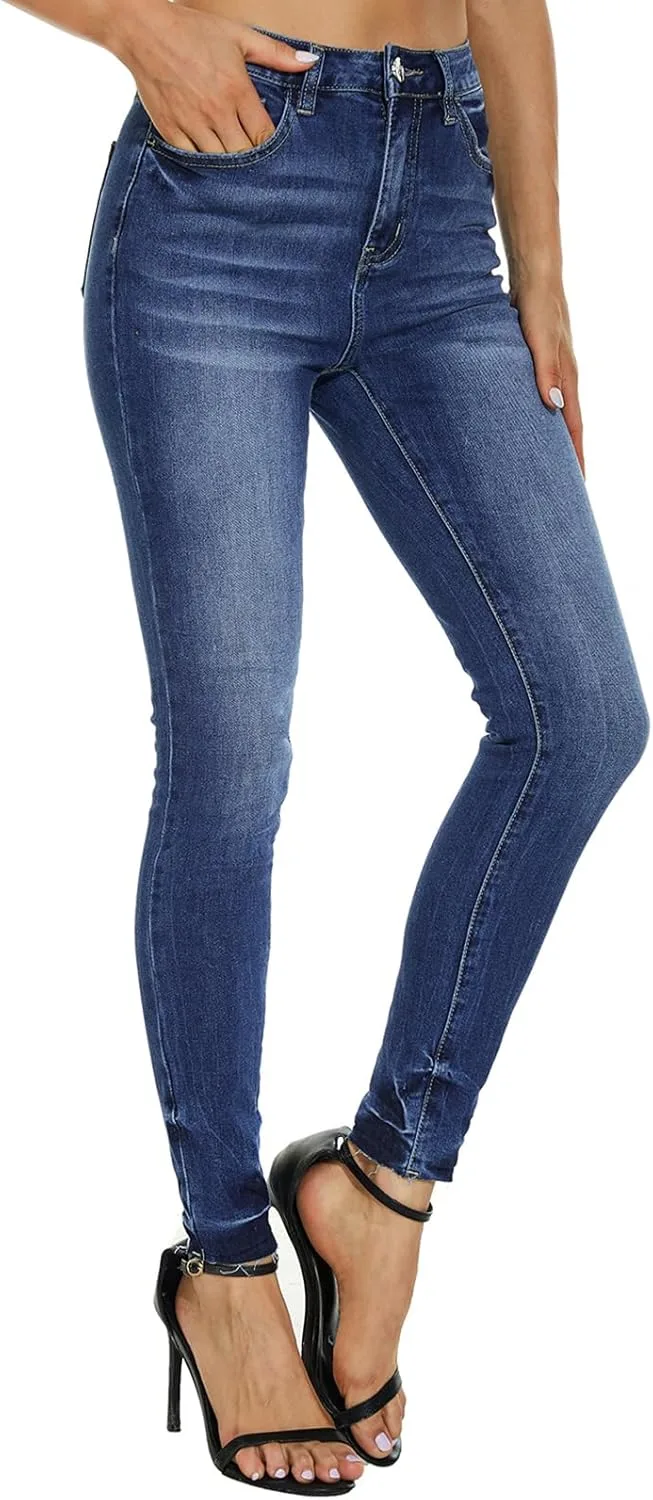 

Женские джинсы VIPONES скинни, завышенная талия, стрейч