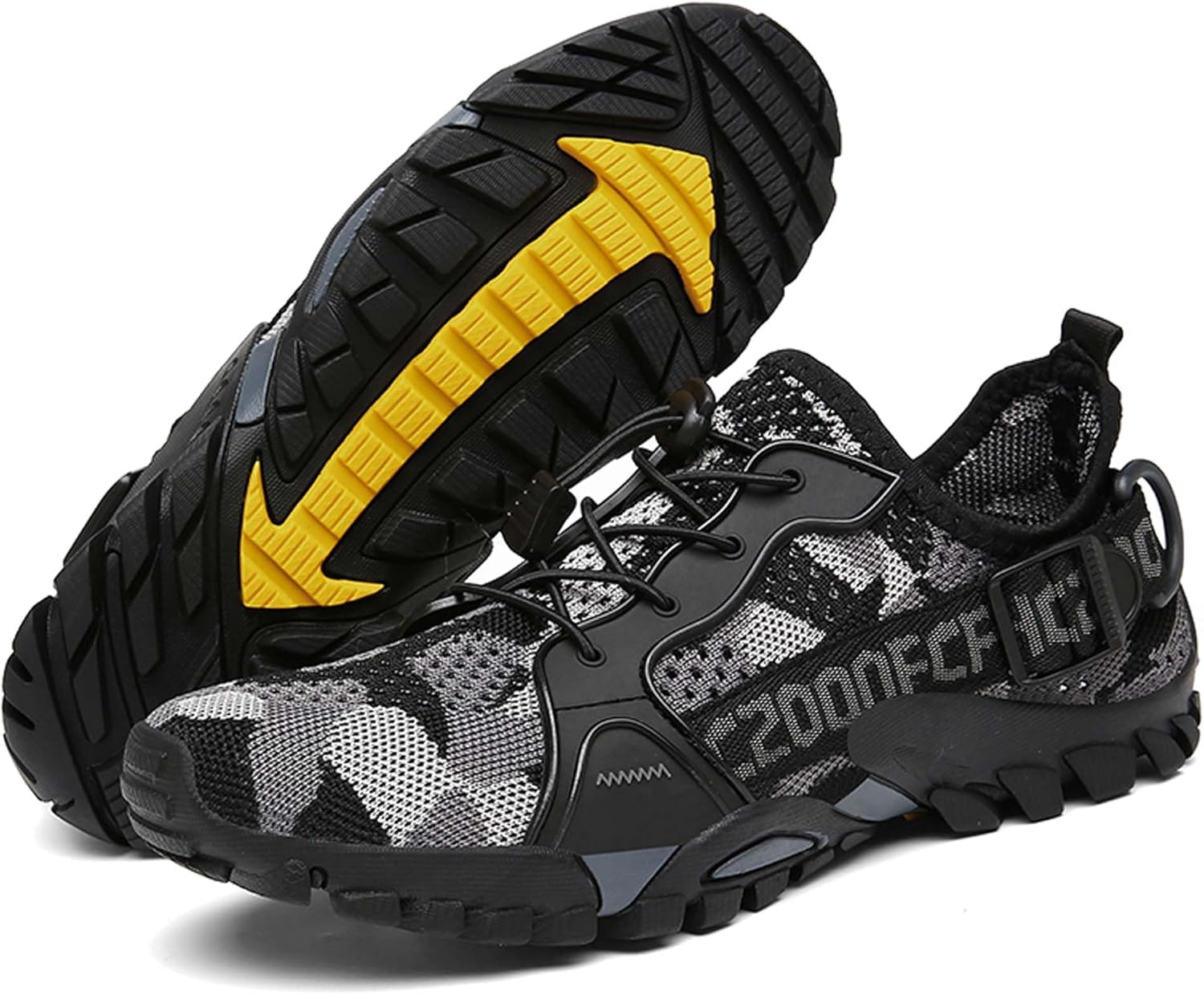 

Мужские и женские водные спортивные туфли для активного отдыха Мужские вязаные сетчатые пляжные туфли для ходьбы, рыбалки, скалолазания, парусного спорта, походов, функциональных тренировок Дышащие, амфибийные кроссовки Vtiao, серый