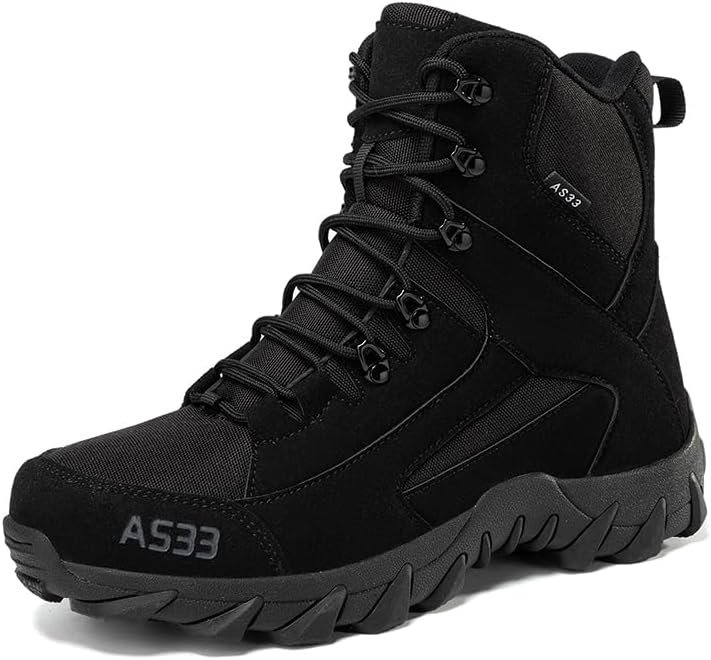 

Мужские военные тактические ботинки Stealth Force, армейские ботинки черного цвета, туристическая обувь, мужские кожаные военные ботинки с боковой молнией, тактические пустынные ботинки Senlongbao