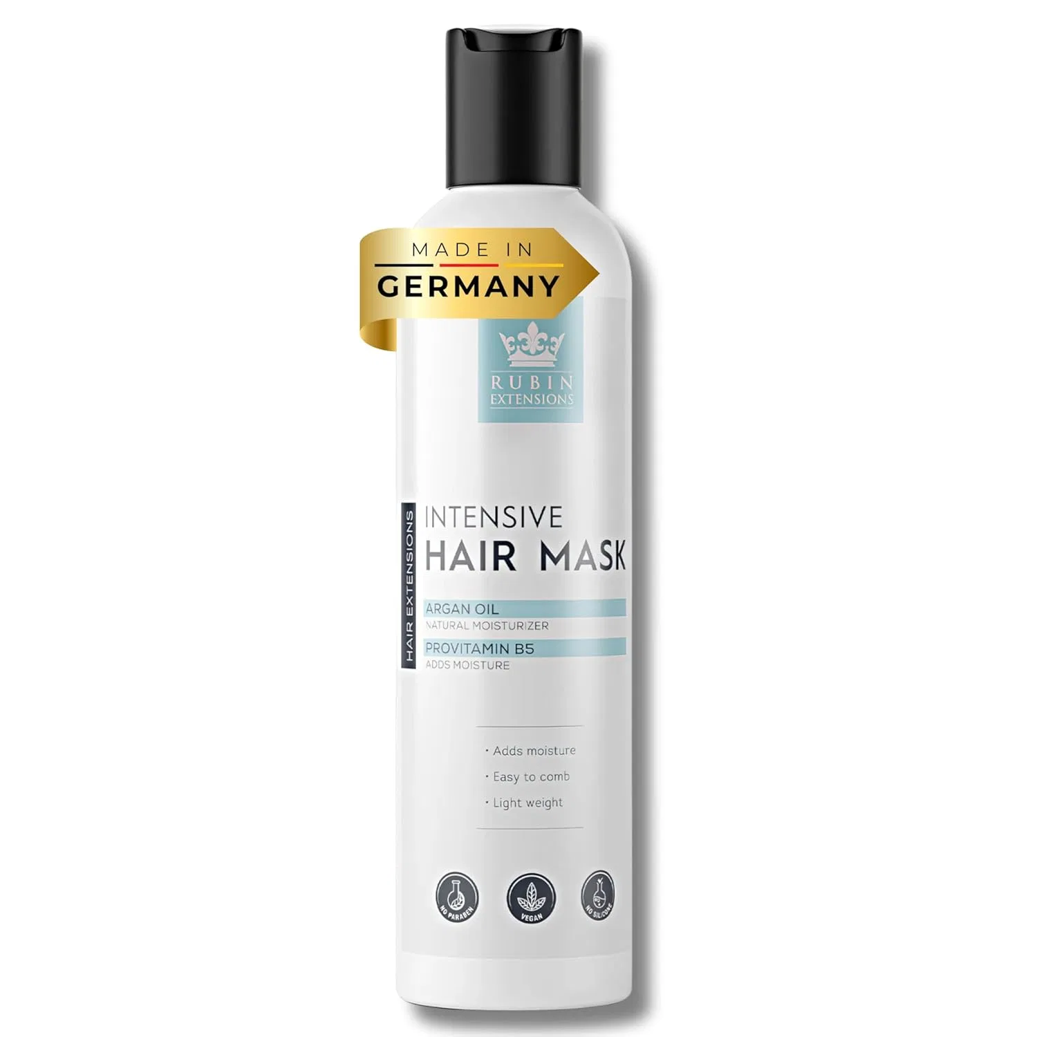 Интенсивная маска для волос Rubin Extensions с аргановым маслом и алоэ вера, 200 мл Rubin Extensions