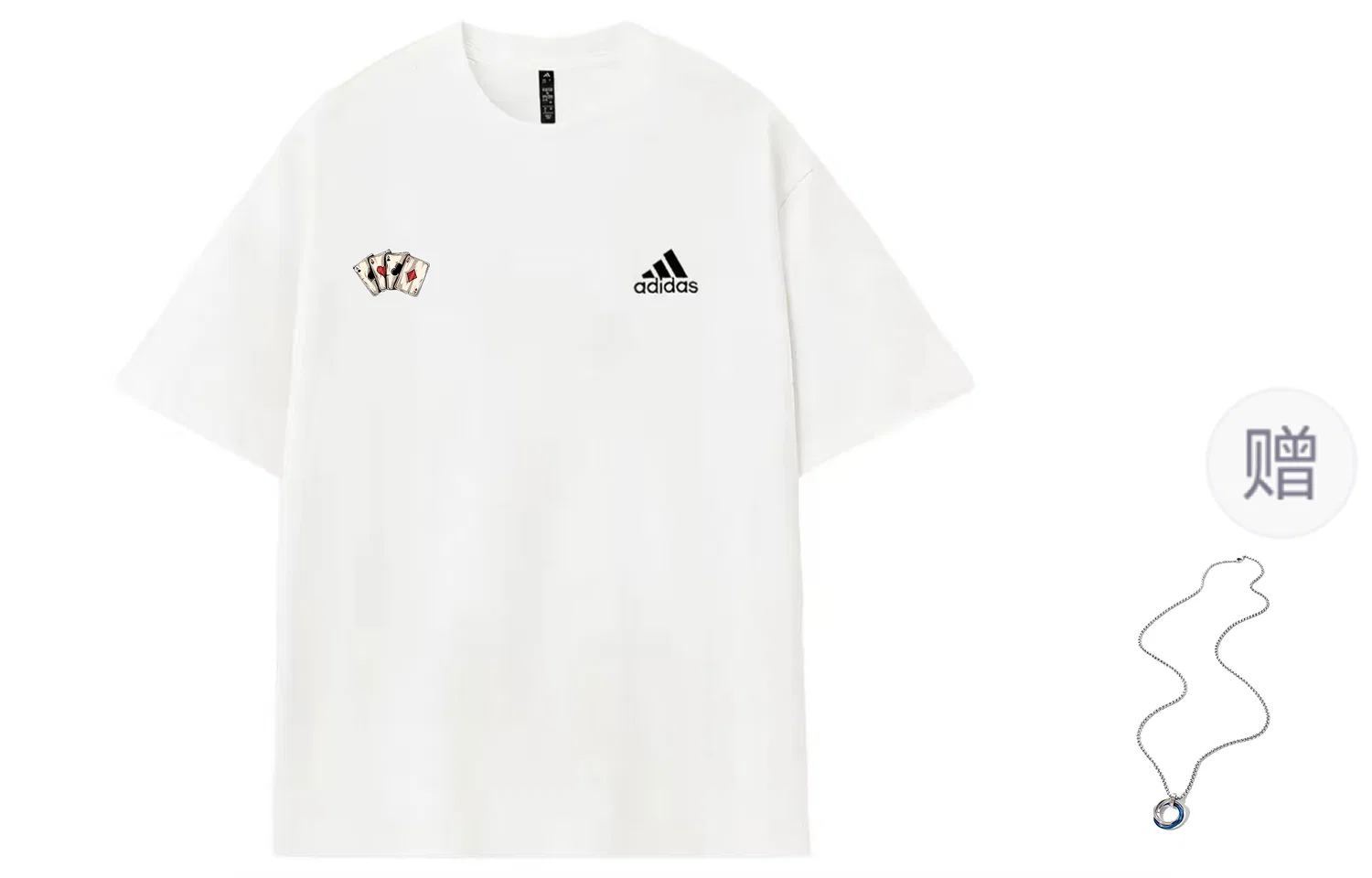 Футболка Adidas MUST HAVES с принтом, цвет экрю — фото 4