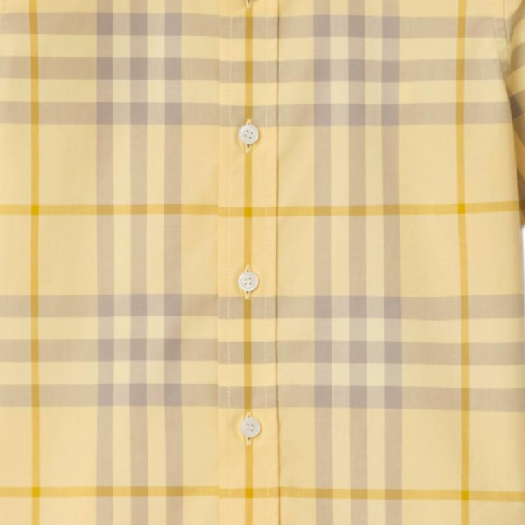 Burberry Рубашка летняя детская Yellow — фото 3
