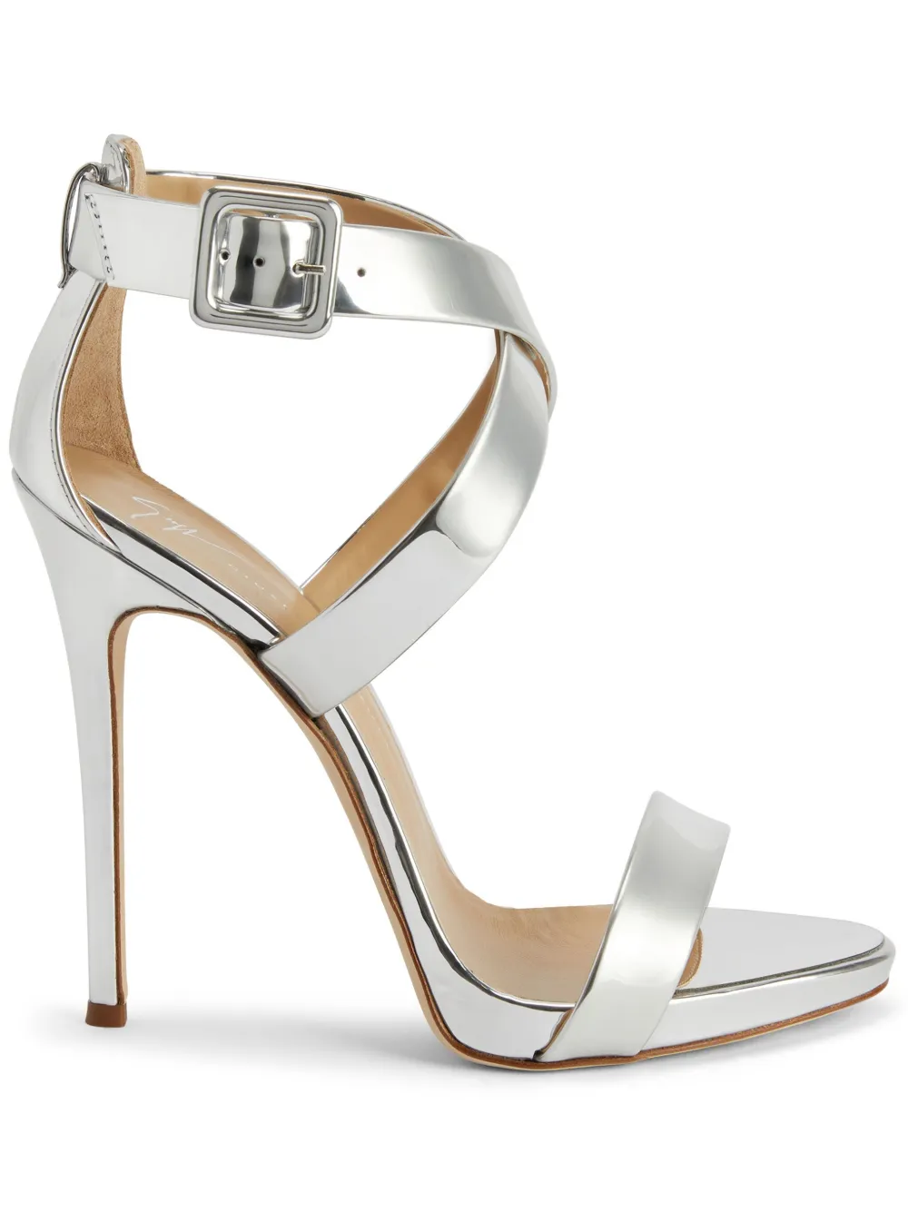 Босоножки Bellis 120 Giuseppe Zanotti, серебяный