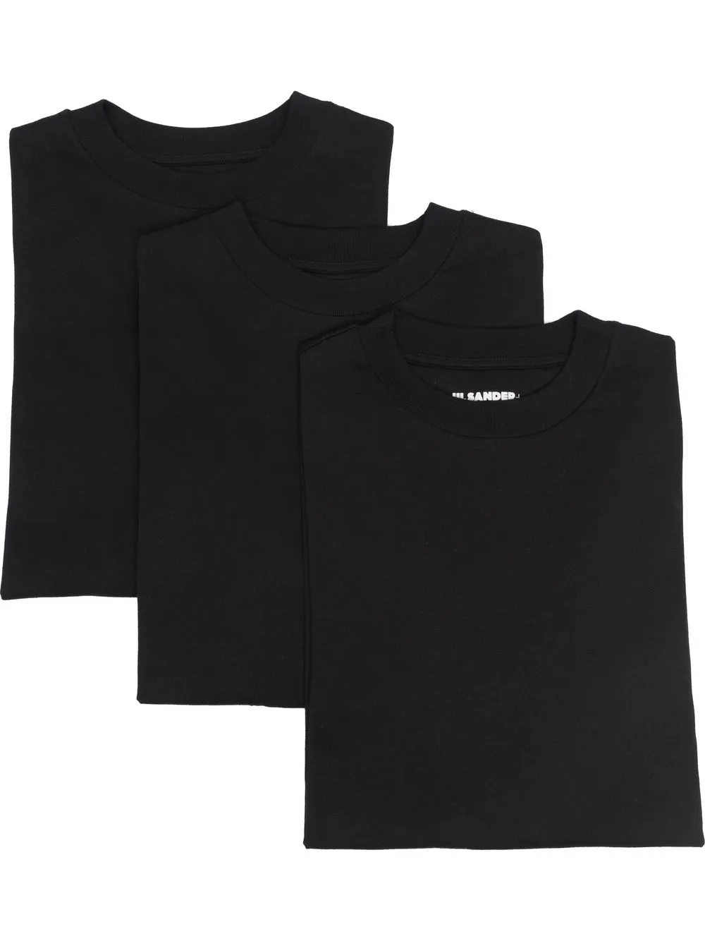 

Комплект из трех топов с длинными рукавами JIL SANDER, черный