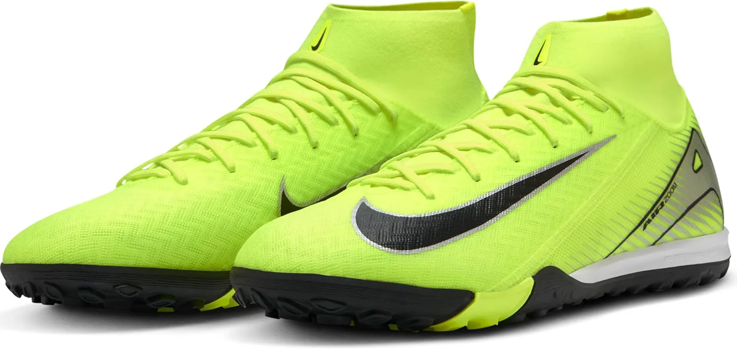 Мужские футбольные бутсы Nike Mercurial Superfly 10 Academy TF с высоким верхом, черный — фото 2