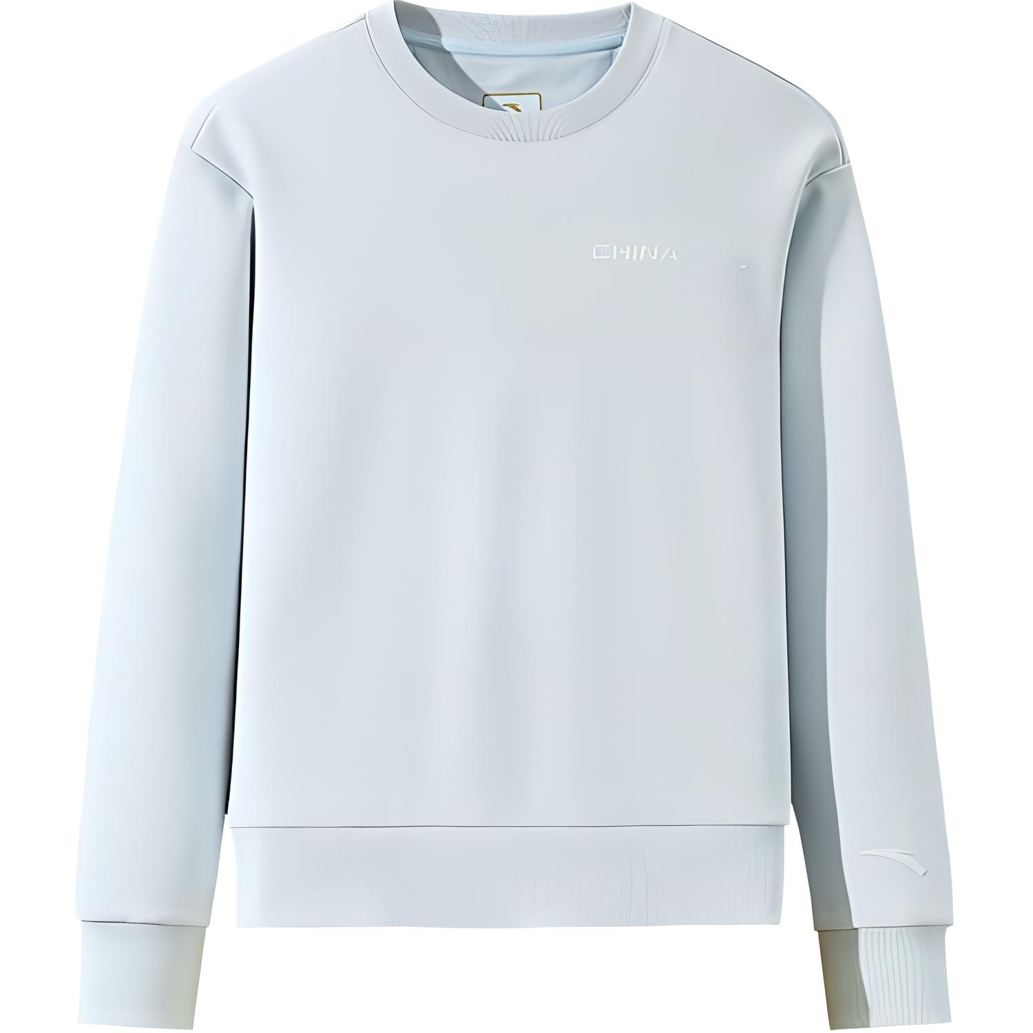 

ANTA Толстовка для разнообразных тренировок женская milky gray blue, Белый, ANTA Толстовка для разнообразных тренировок женская milky gray blue