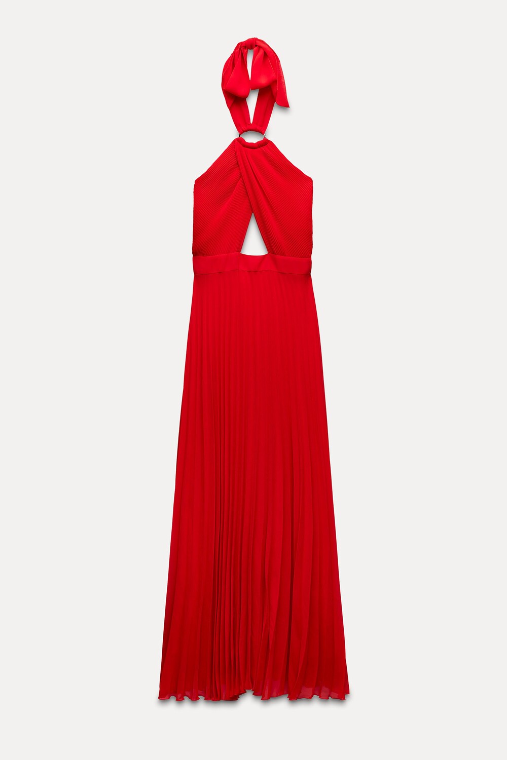 

Платье Zara Pleated Halter, красный
