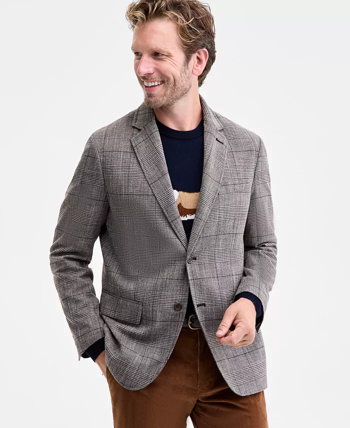 

Мужской спортивный пиджак Sharp Plaid Club Room, загар/бежевый