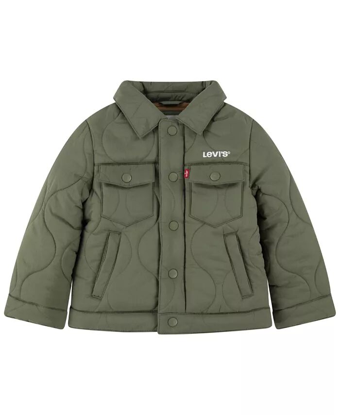 

Стеганая куртка дальнобойщика для малышей и маленьких мальчиков Levi's
