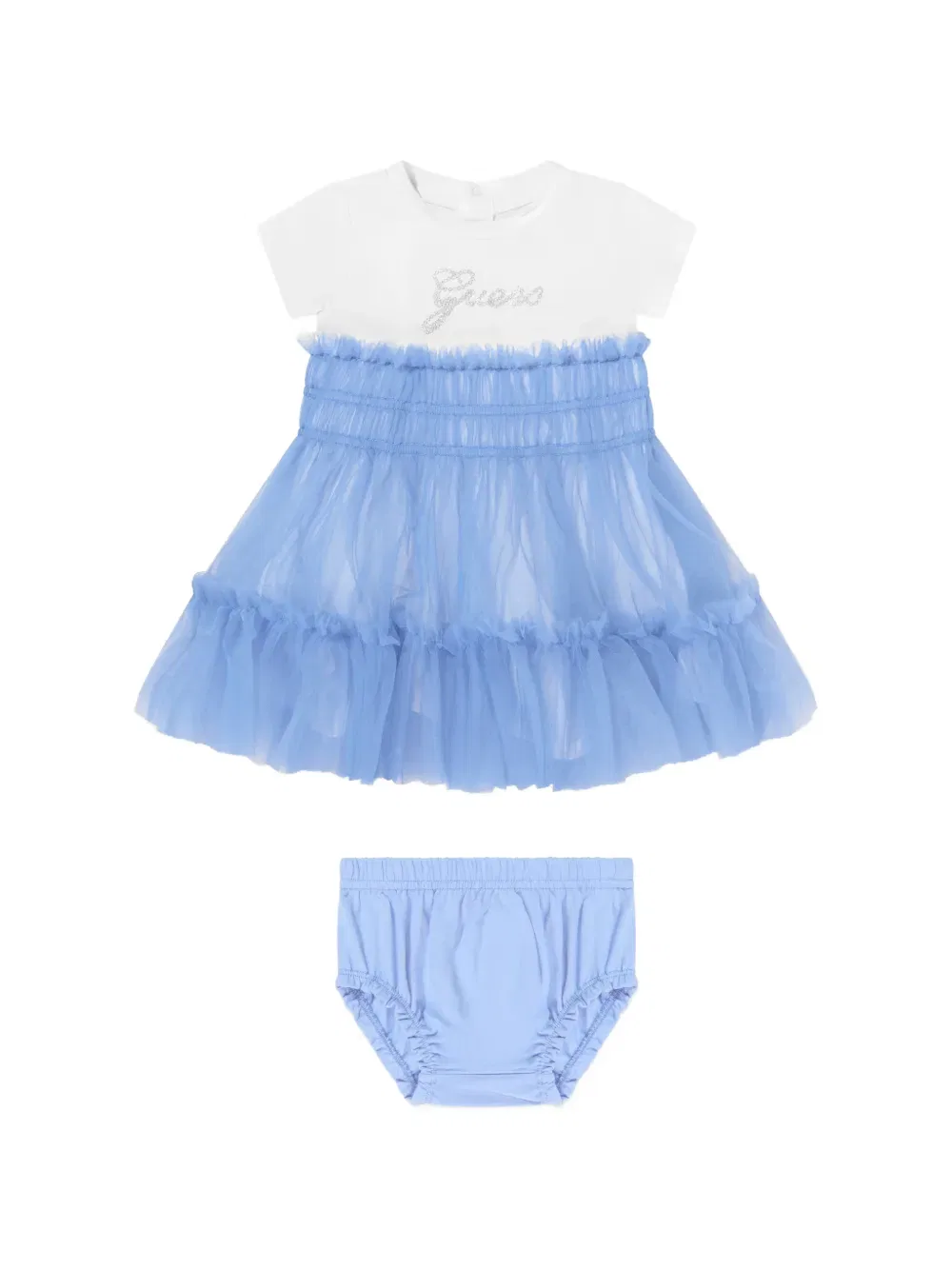 Комплект из двух платьев с оборками Guess Kids, синий