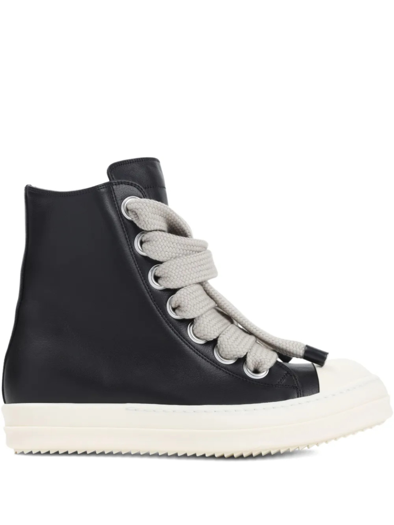 

Высокие кожаные кеды Rick Owens Jumbolace, черный