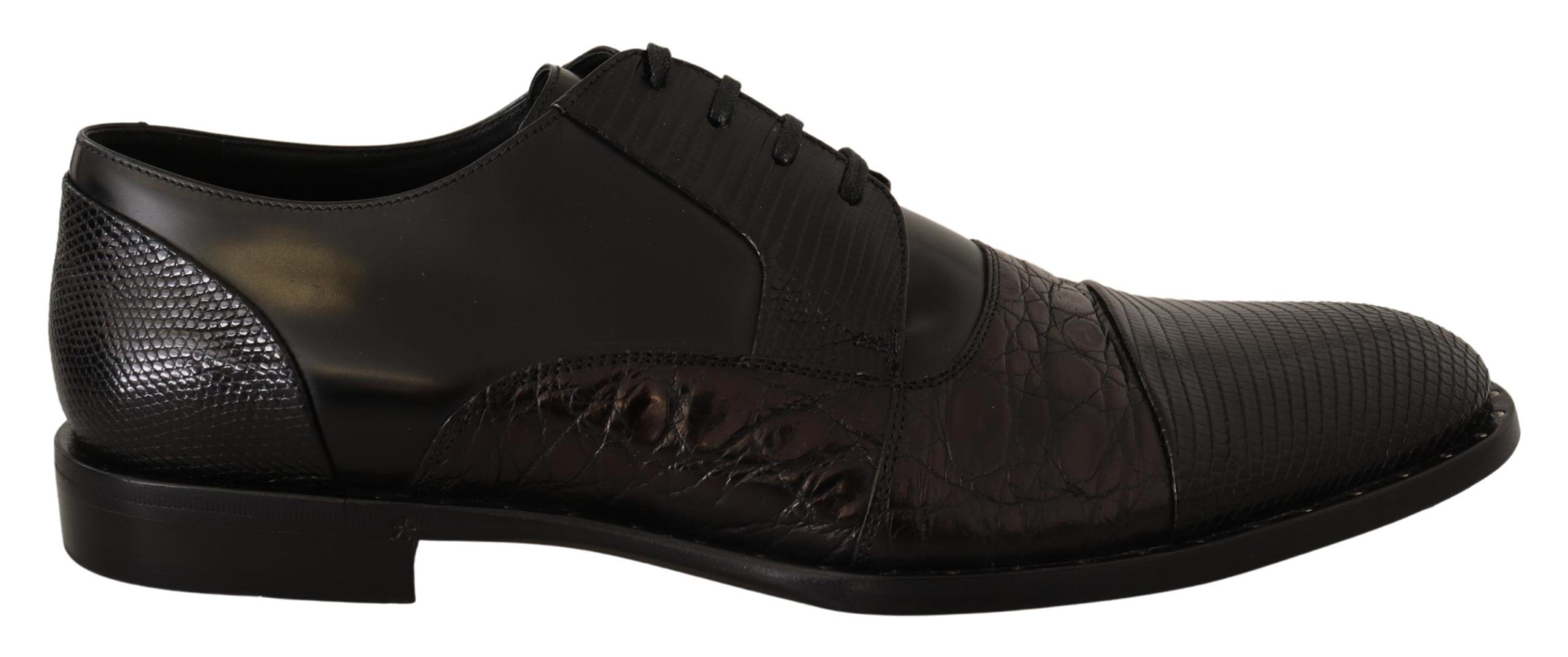 

Элегантные черные оксфордские туфли Derby Wingtips Dolce & Gabbana