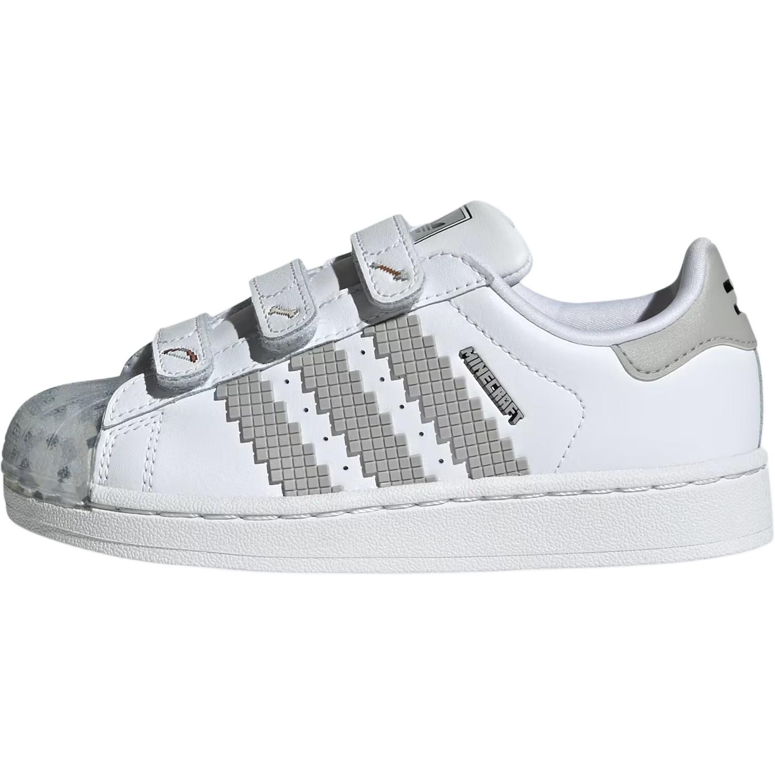 

Детские кроссовки для скейтбординга Superstar 2 для дошкольников Adidas Originals, белый/серый