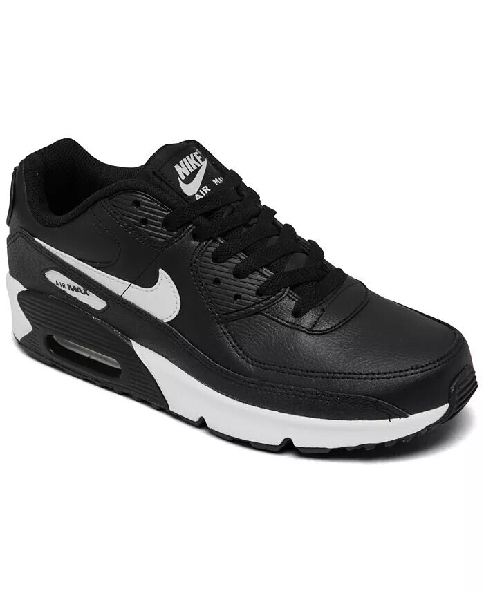 

Повседневные кроссовки Big Kids Air Max 90 LTR от Finish Line Nike, черный