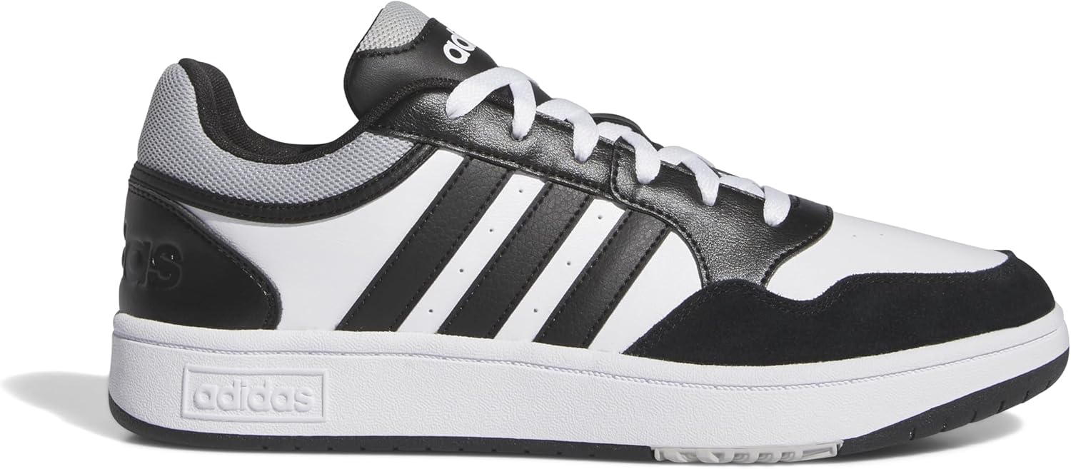 Мужские кроссовки adidas Hoops 3.0, белый/черный/серый — фото 2