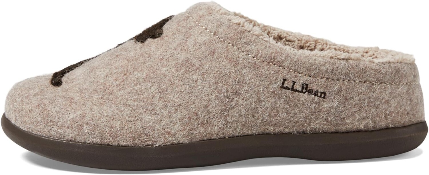 Тапочки Daybreak Scuffs Motif L.L.Bean, цвет Taupe/Chocolate Dog — фото 4