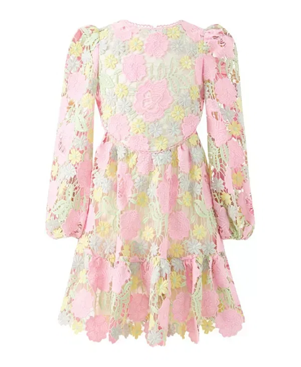 Детское платье для девочек с длинным рукавом Estella Embroidered Marlo Kids, Floral