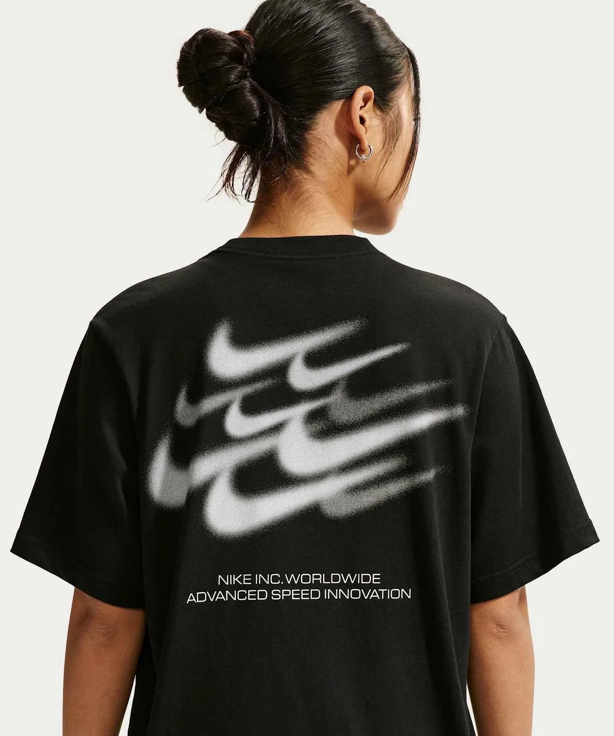Женская футболка свободного кроя с принтом на спине Nike Sportswear Classic IM6412-010, Black
