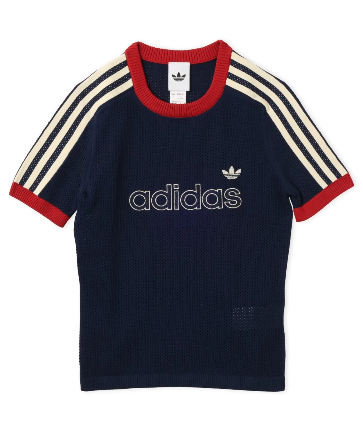 Женская футболка с коротким рукавом Mesh Cali Tee Adidas, Navy — фото 4