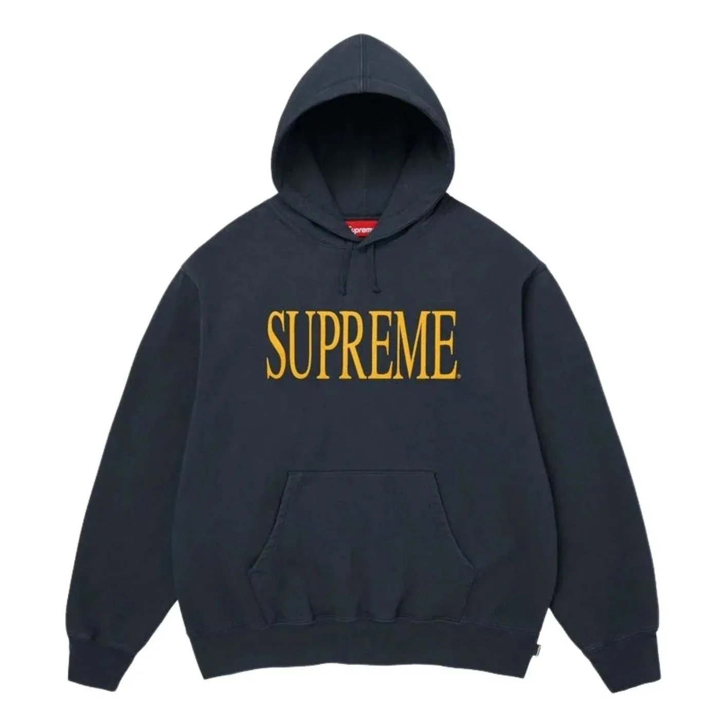 Мужское худи FW26 Capital Hooded Sweatshirt 'Navy' Supreme, темно-синий