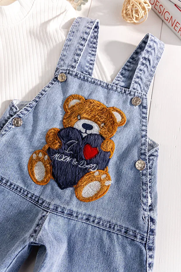 Детский джинсовый комбинезон для мальчиков с длинным рукавом Babymod, Blue — фото 4
