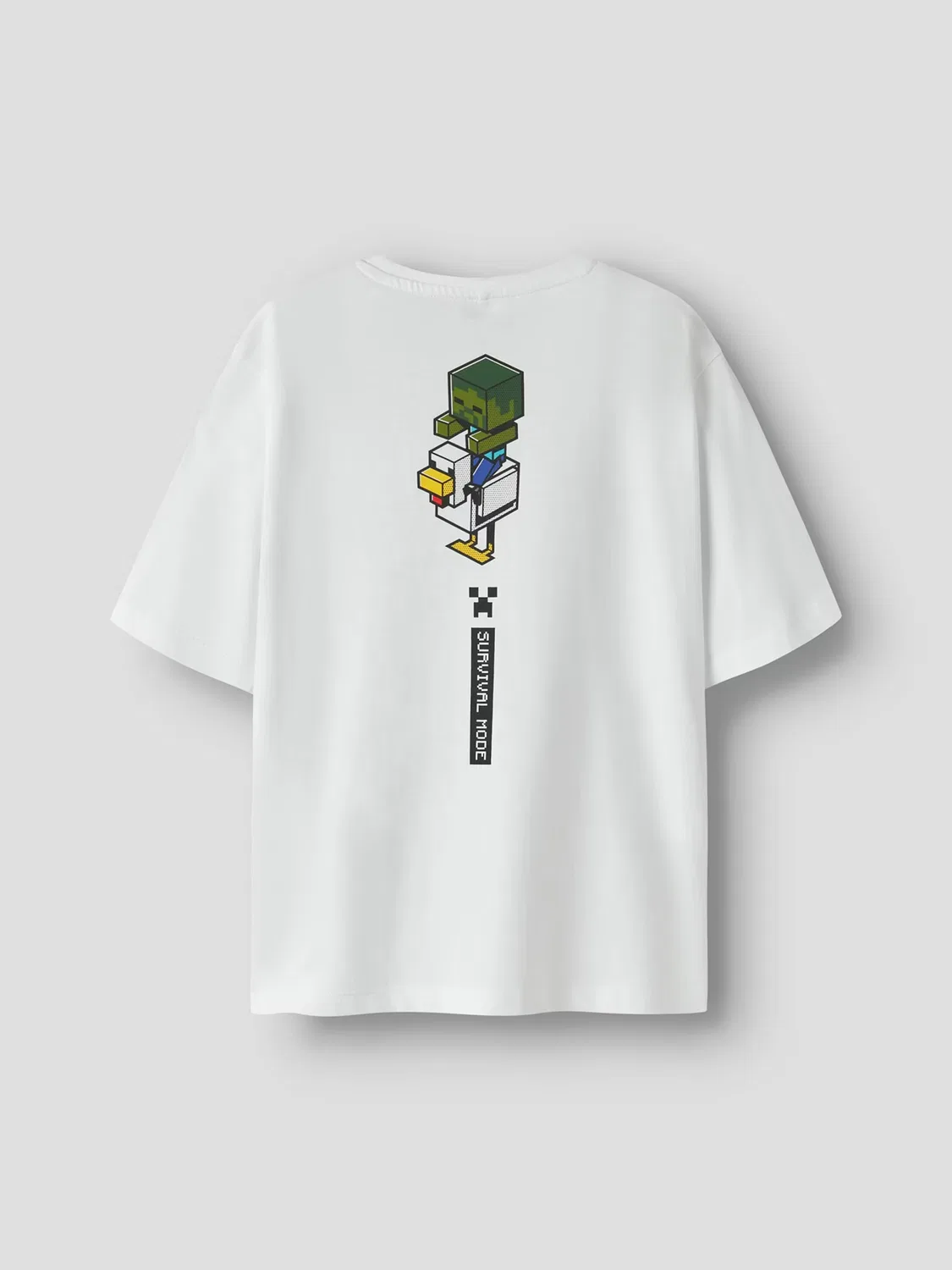 Футболка Name It NKMJUN MINECRAFT белого цвета — фото 2