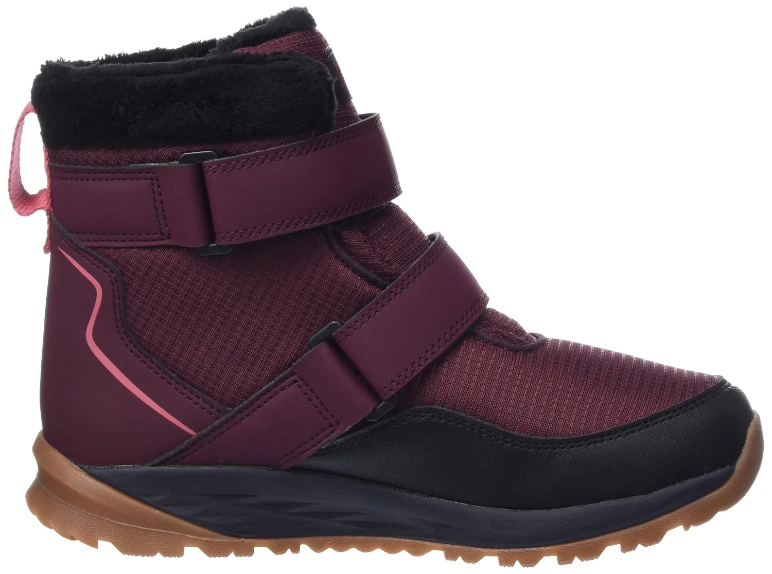 Детские зимние ботинки для мальчиков Polar Wolf Texapore Mid Vc K Jack Wolfskin, Boysenberry — фото 4