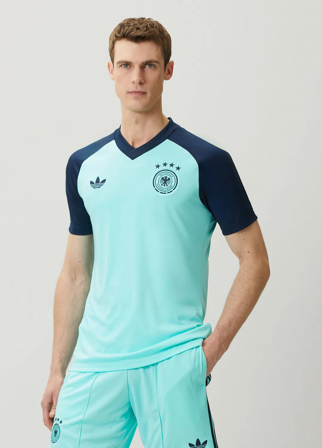 Свитшот Adidas Almanya 26 Deplasman, Su Yeşili — фото 3