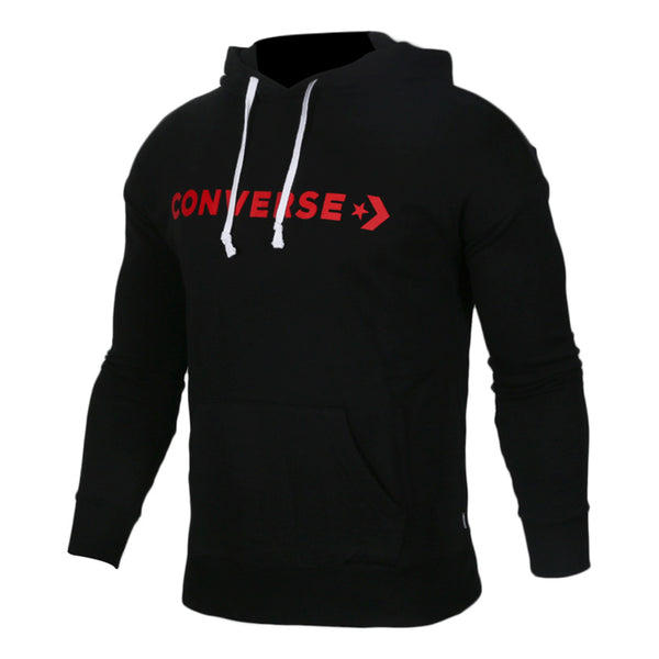 

Толстовка wordmark big logo hoodie 'black' Converse, черный