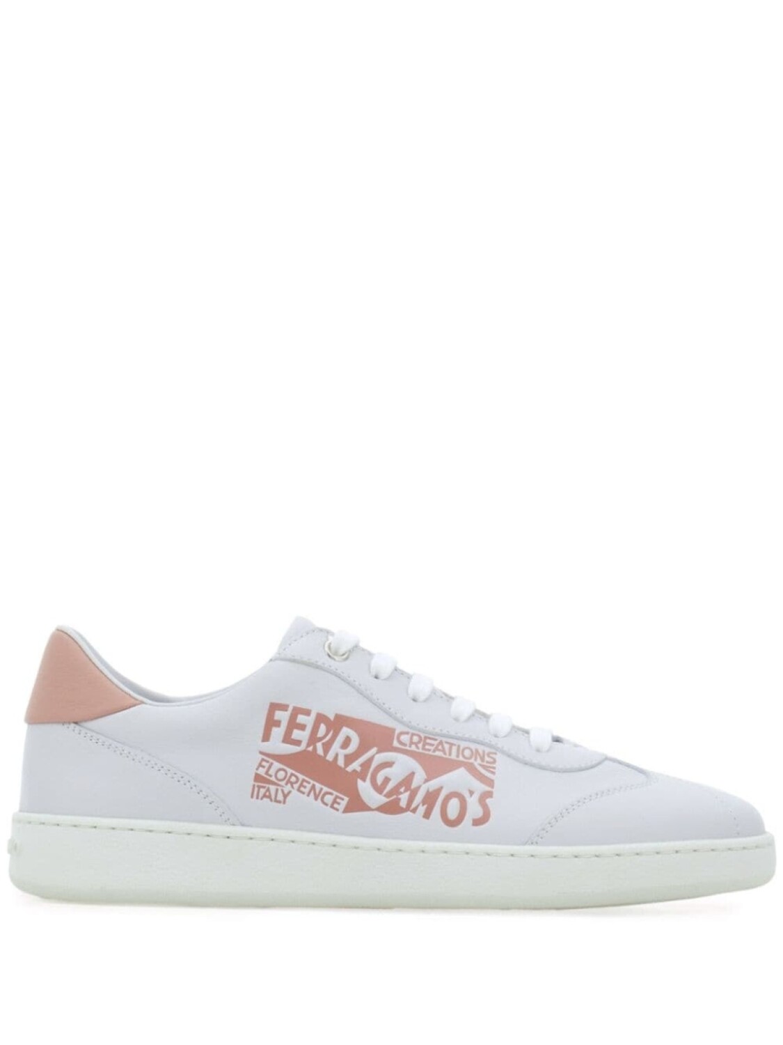 

Ferragamo кожаные кроссовки с логотипом Venna, розовый