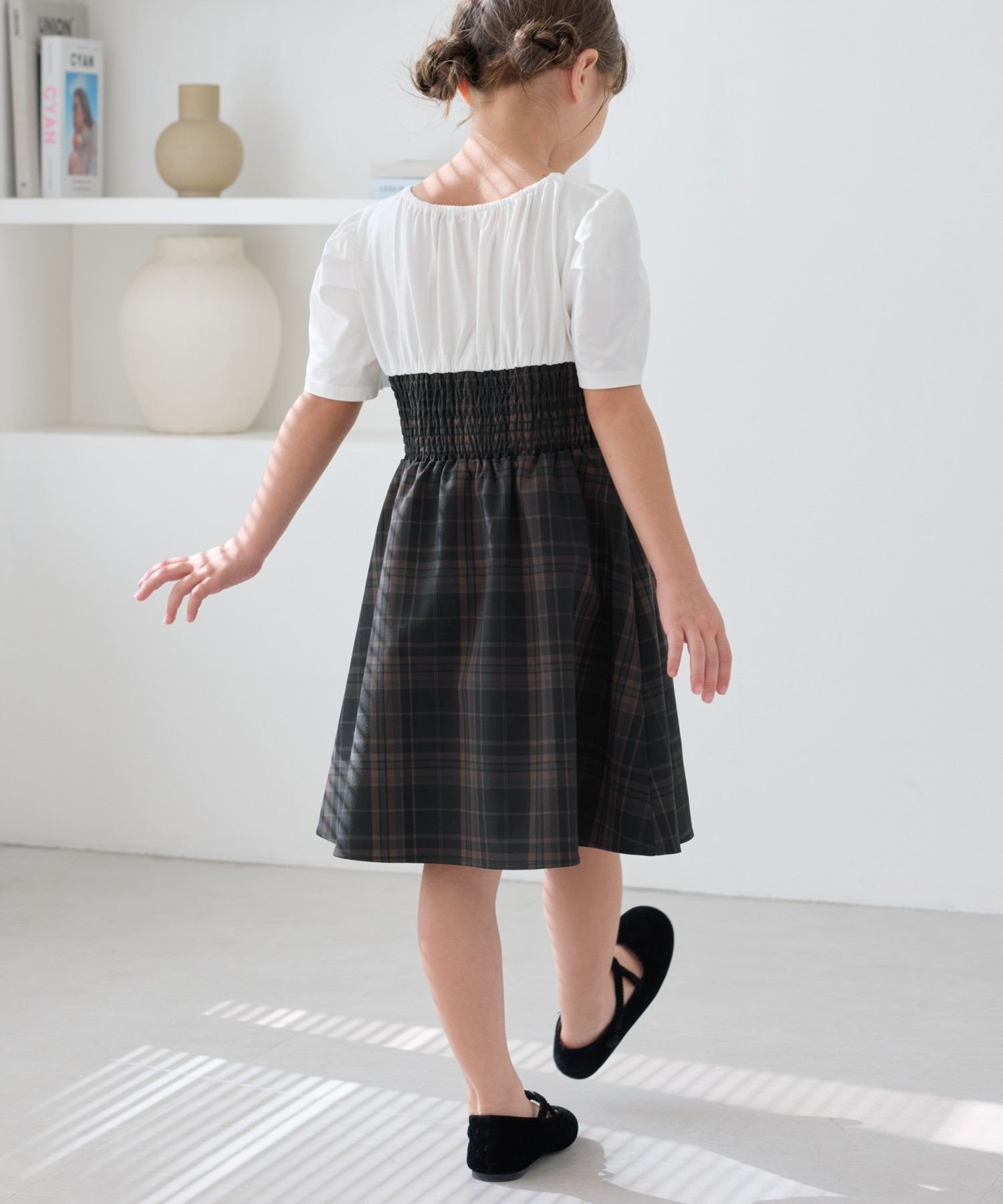 Платье в клетку/сочетание с джинсами ROPE' PICNIC KIDS, Black (02) — фото 2