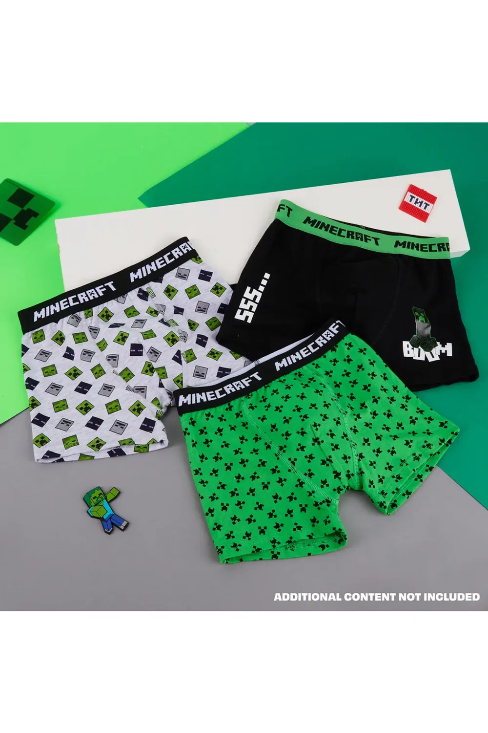 Мужские боксеры 3 Pack Minecraft, Multi — фото 2