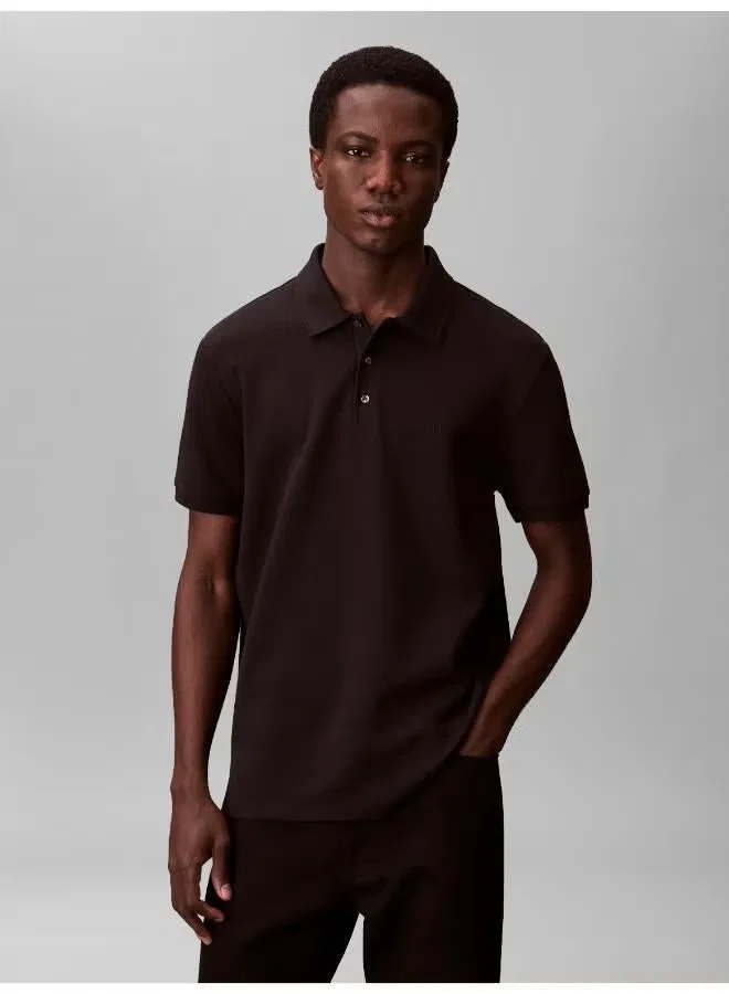 Calvin Klein Поло с полосками, черный