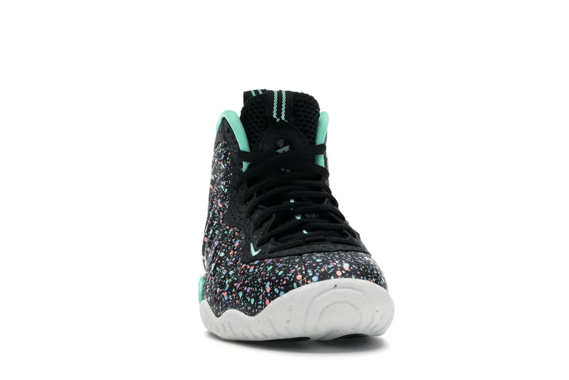 Детские кроссовки Lifestyle Nike Air Foamposite One Easter (2018) (GS), Black/Green Glow-Lagoon Pulse — фото 2