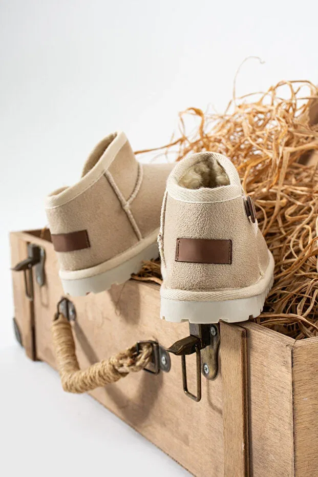 Детские ботинки для девочек ортопедические Siena Shoes, Beige Suede — фото 3