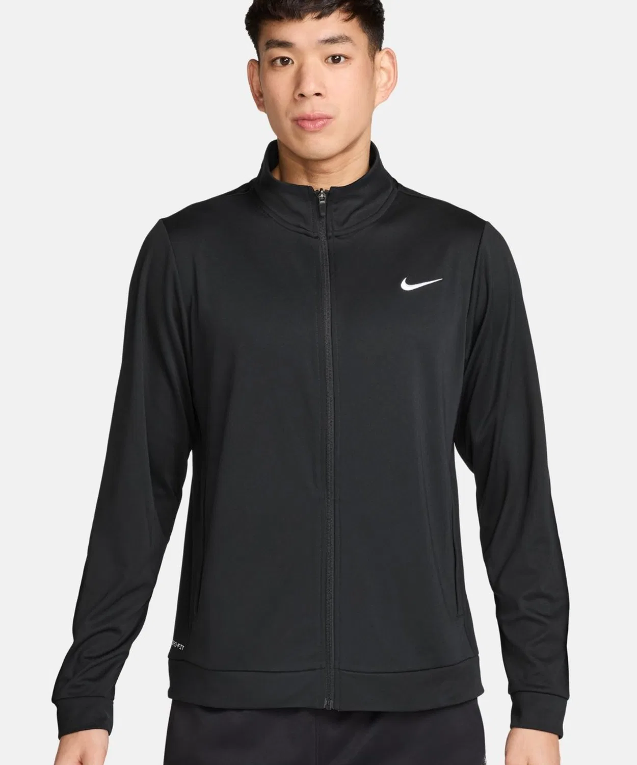 Мужская куртка из футера с быстросохнущей технологией Dri-FIT, модель DF Flex NIKE, Black