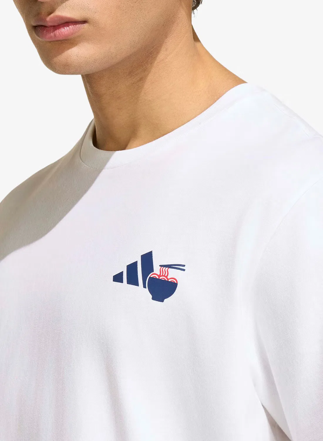 Футболка с принтом Ramen graphic Adidas, белый — фото 3