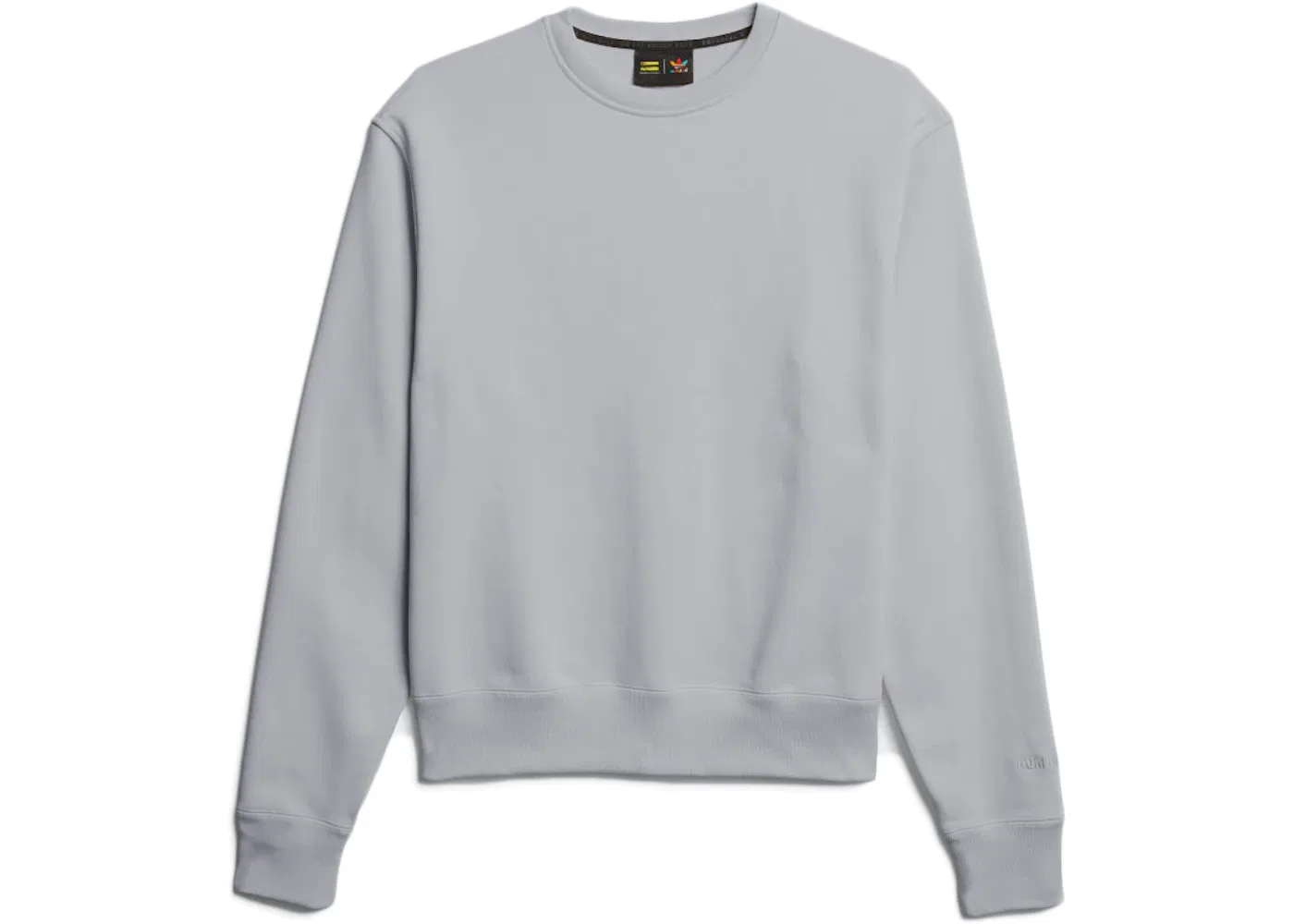 Унисекс свитшот с круглым вырезом Pharrell Williams Basics Crewneck Sweatshirt Adidas, Light Grey Heather