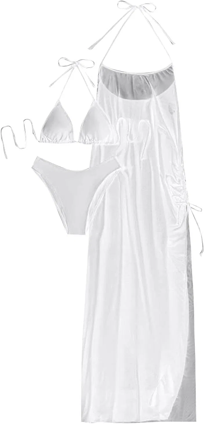 Женский бикини-комплект на бретелях Swimsuits, White