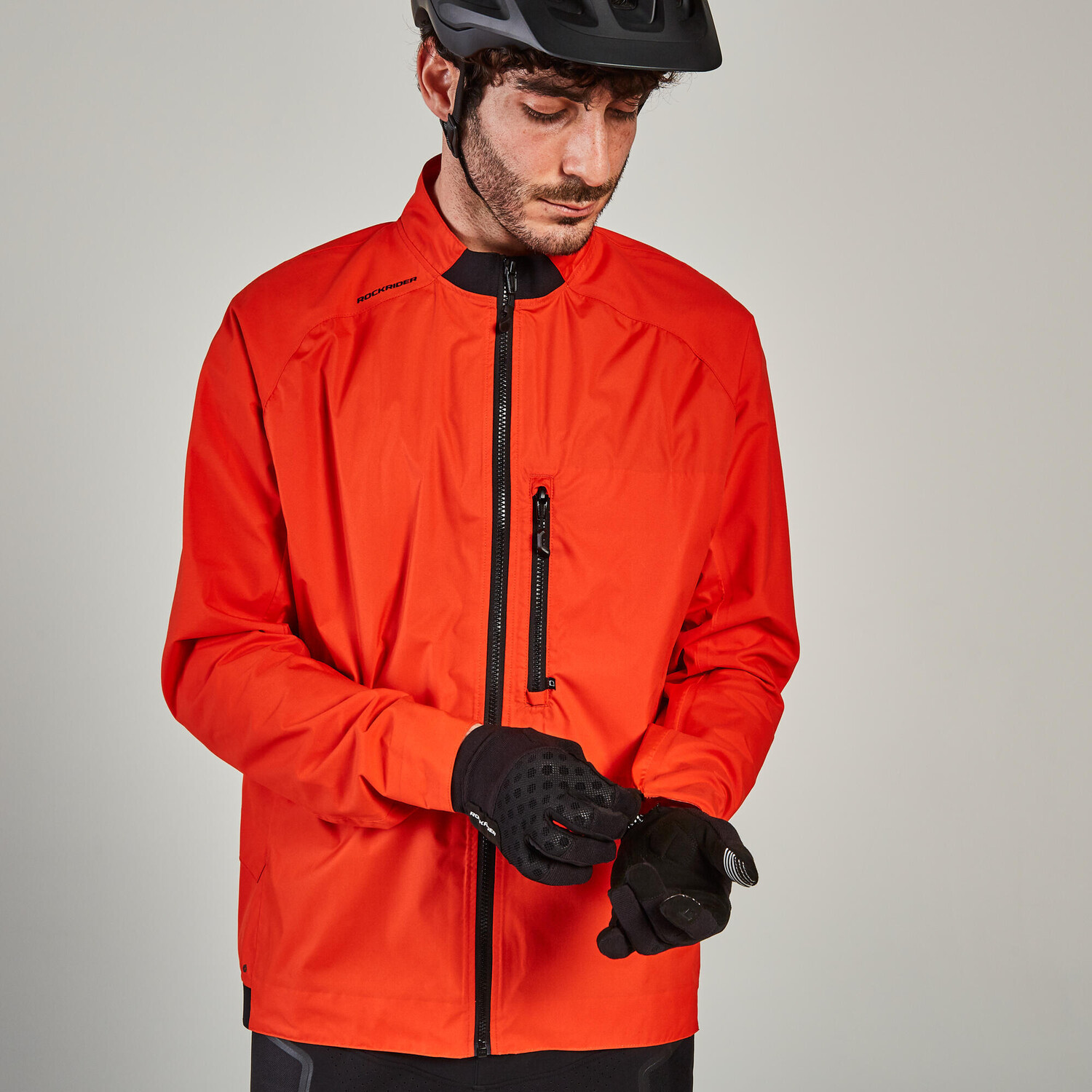 

Велосипедный дождевик MTB ST 500 синий ROCKRIDER, черно-синий