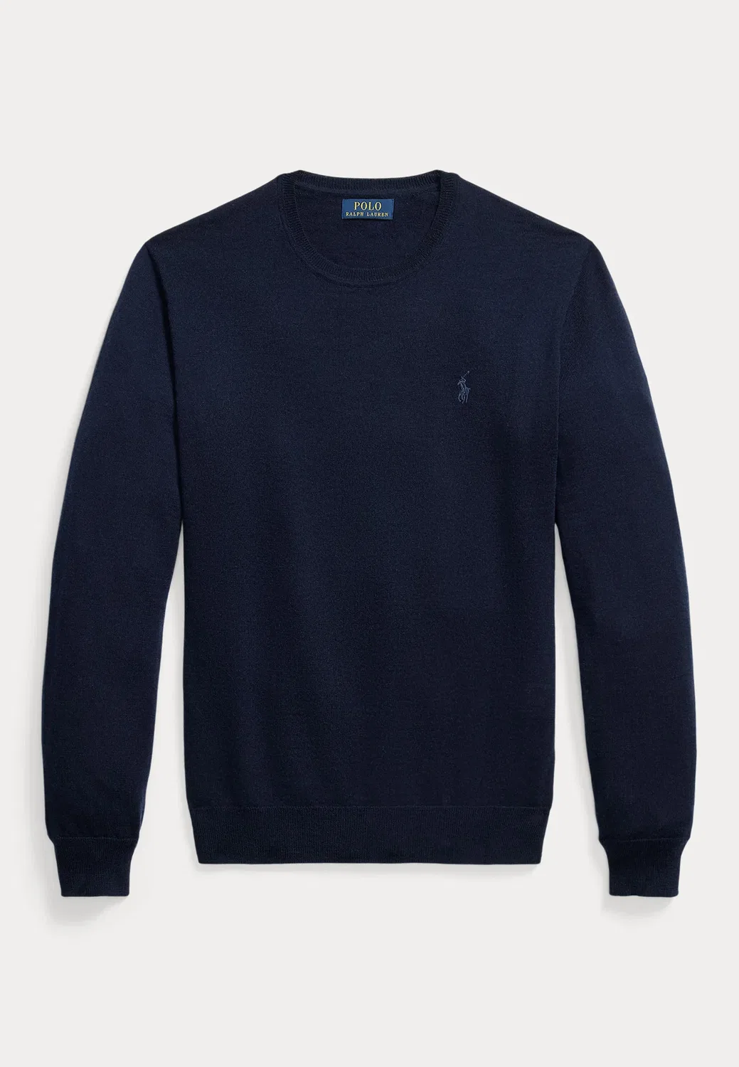 Шерстяной свитер с круглым вырезом, который можно стирать Polo Ralph Lauren, Hunter Navy — фото 4