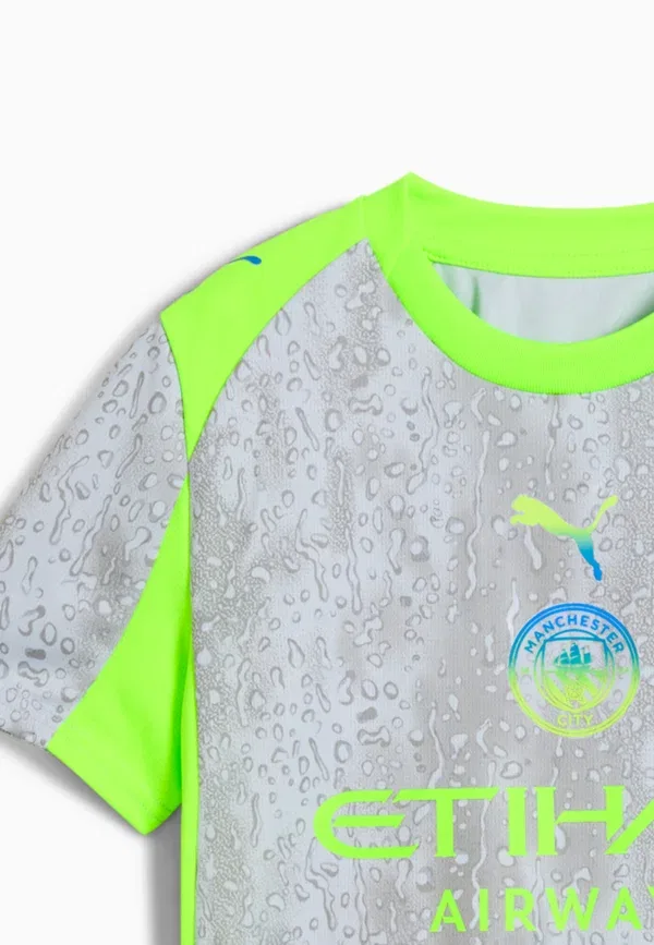 Футболка с принтом Manchester city Puma Cool Weather Pro Green, зеленый — фото 3