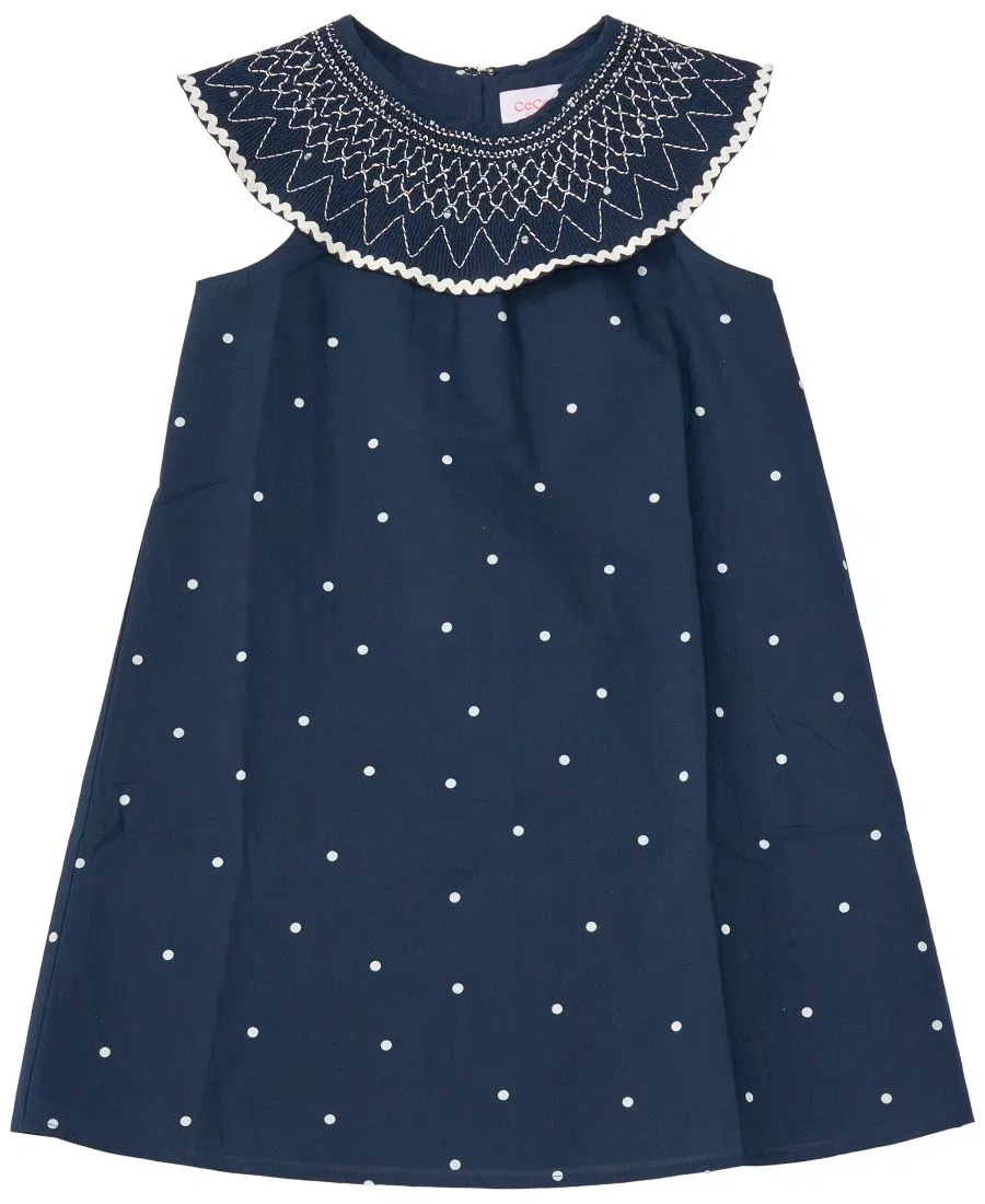Детское платье для девочек без рукавов CeCe, Classic Navy
