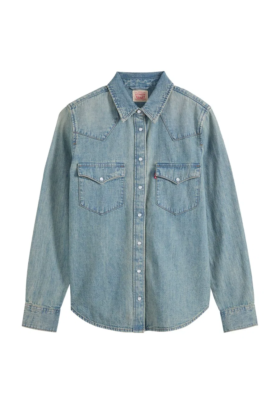 Блузка LEVI'S 'THE ULTIMATE WESTERN' из синей джинсовой ткани