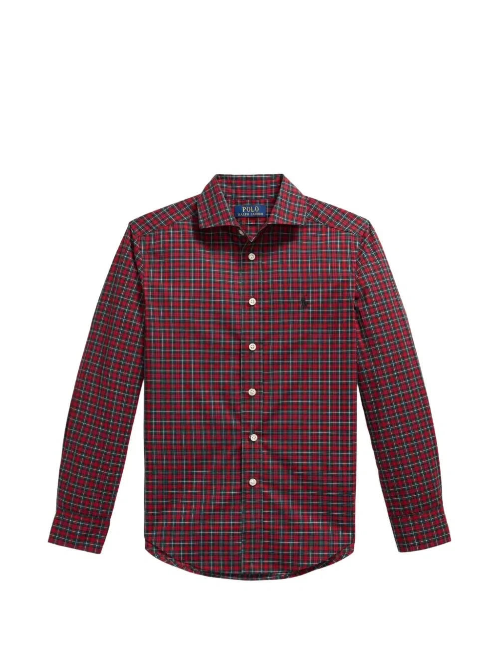 Рубашка в клетку POLO RALPH LAUREN KIDS, красный