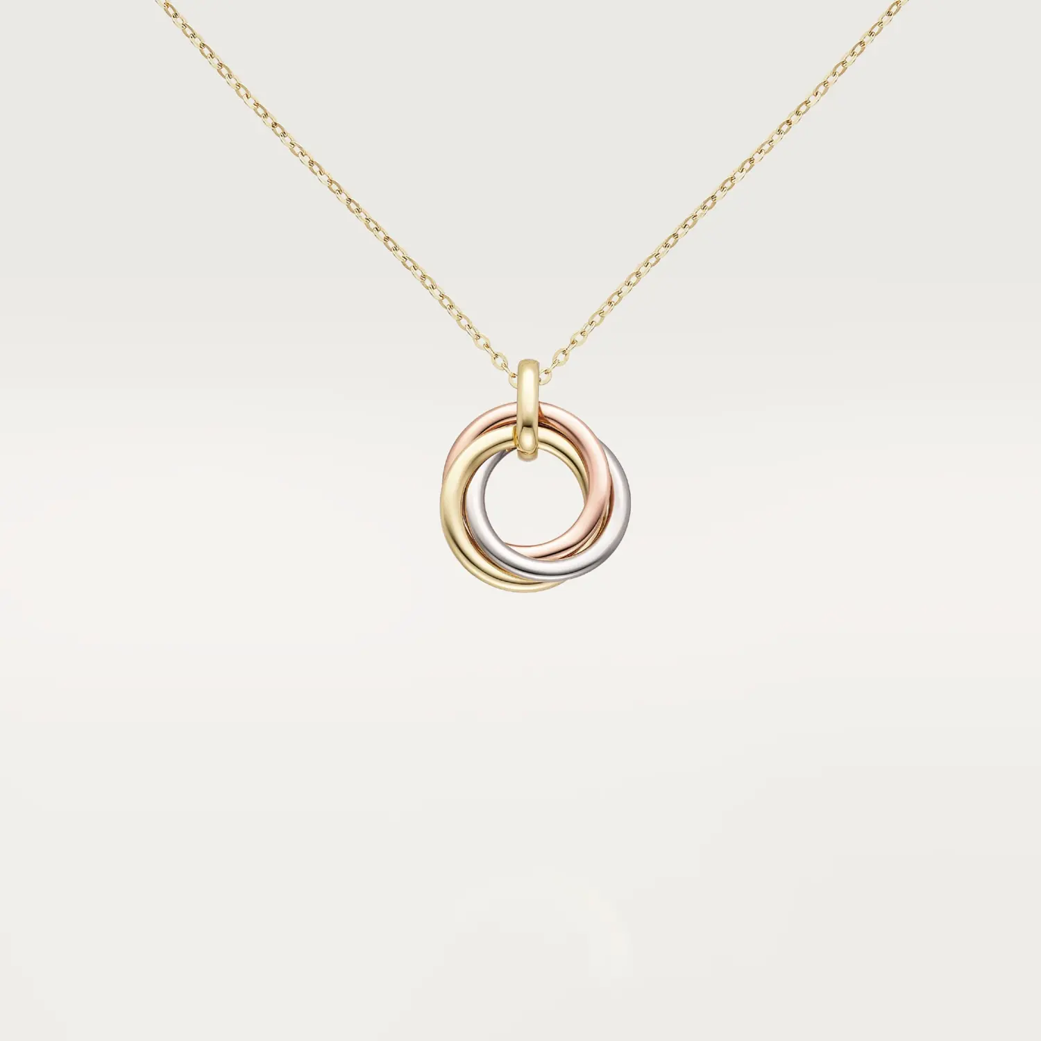 Колье Cartier Trinity из трех видов золота — фото 2