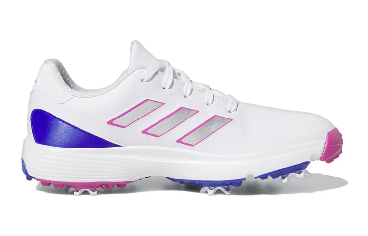 Детские тренировочные кроссовки с защитой носка ZG23 Golf Cloud White Lucid Fuchsia Lucid Blue GS, Adidas — фото 3