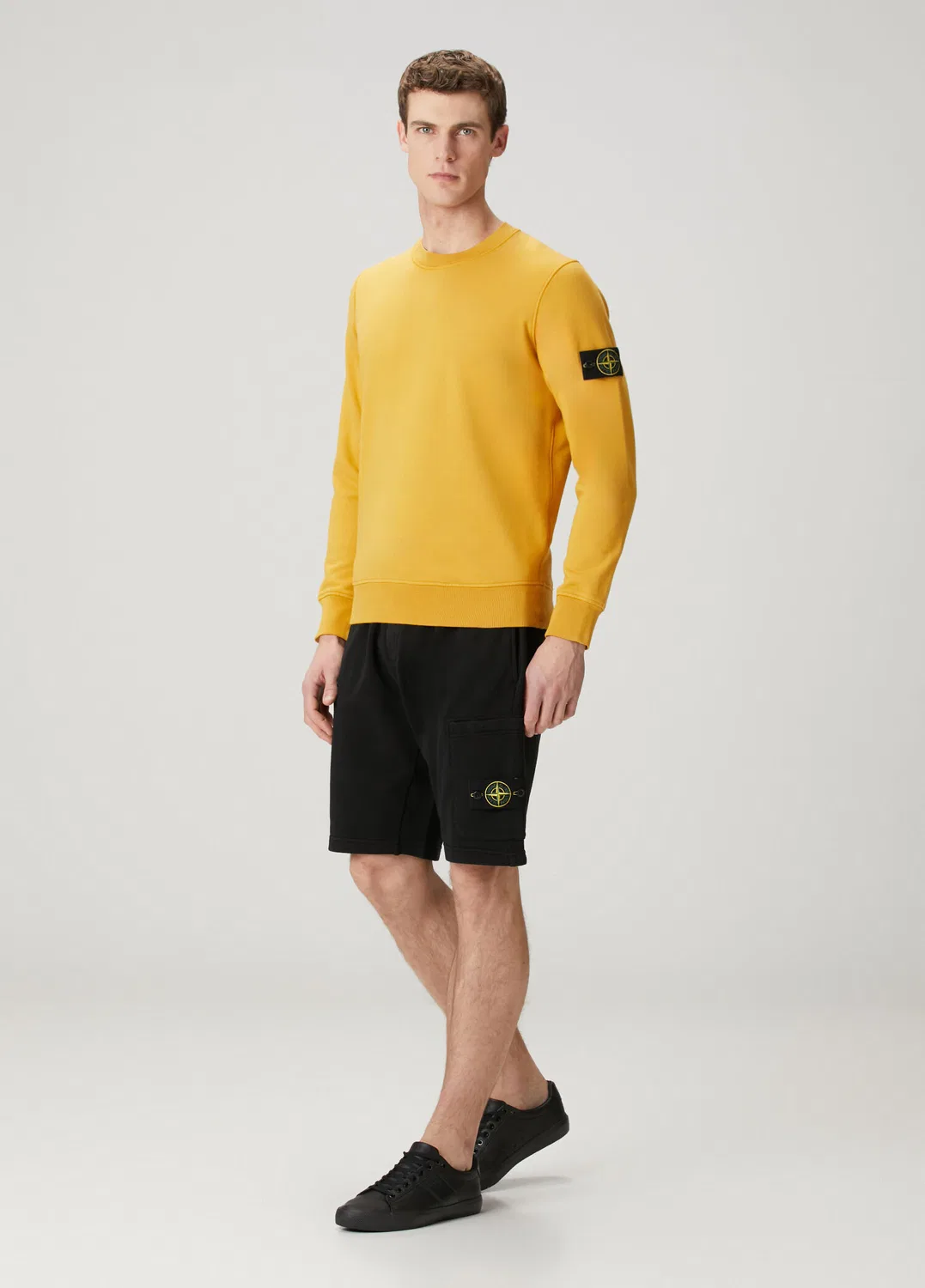 Свитшот Stone Island, желтый — фото 2